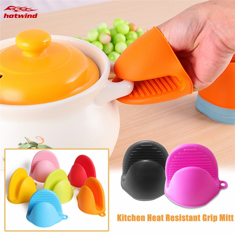 Đôi bao tay silicone cách nhiệt dùng nhấc nồi nhà bếp chống bỏng