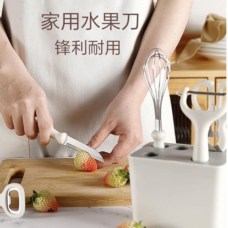 Bộ dụng cụ làm bếp 6 món đa năng siêu tiện lợi, bộ nạo dao gọt dùng cho nhà bếp