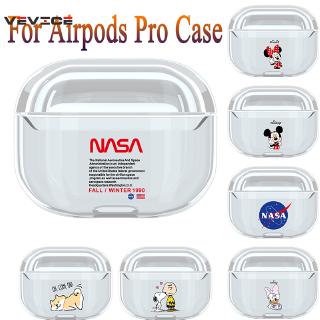 Hard PC Earphone Case For Apple AirPods Pro Bluetooth Headset Cover Cartoon Clear Charging Box