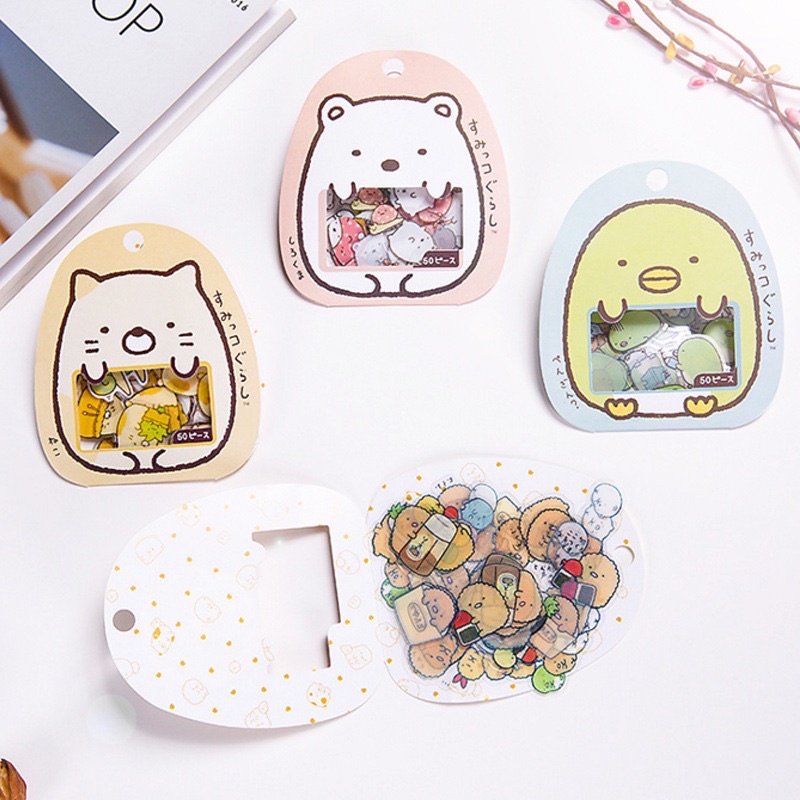 Bộ 50 sticker ngộ nghĩnh để trang trí
