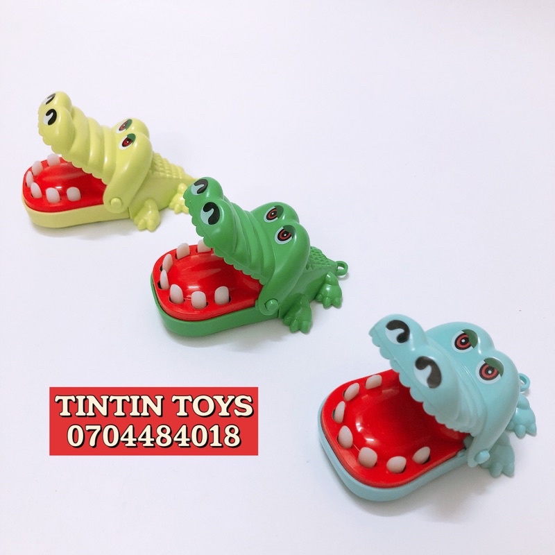 [NHIỀU MẪU] Đồ chơi cá sấu cắn răng, kẹp tay vui nhộn loại mini