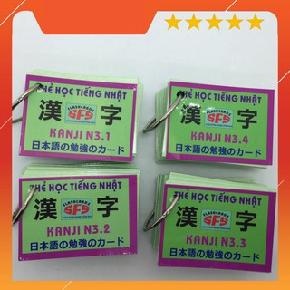 [XÃ KHO GIẢM 50%] Bộ Thẻ Tiếng Nhật Kanji N3
