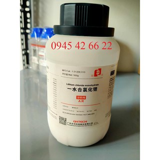 Lithium chloride monohydrtate - Liti clorua - LiCl.H2O Lọ 500g 97% CAS: 7447-41-8