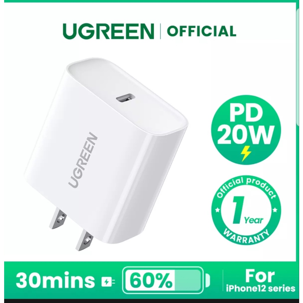 Sạc Nhanh 20W Ugreen, Dùng Cho Iphone, Ss..., Bảo Hành 12 Tháng - Phụ kiện công nghệ 88