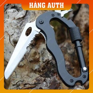 Móc khóa đa năng cao cấp đi phượt 5in1 - móc khóa inox đẹp kim loại pubg