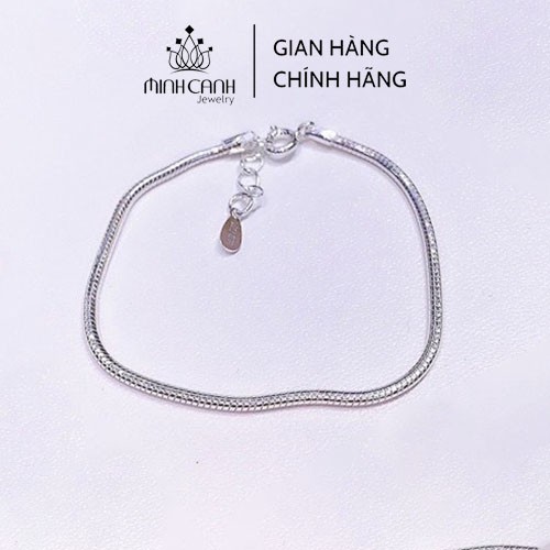 Lắc Tay Bạc Nữ Dây Mì Trơn - Minh Canh Jewelry