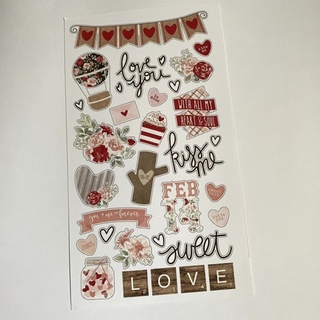 Bộ sticker về tình yêu/ tình bạn ❤️ Combo 2 tờ