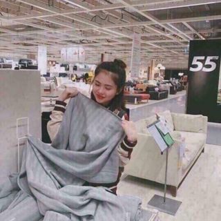 Chăn hè văn phòng Ikea gọn nhẹ