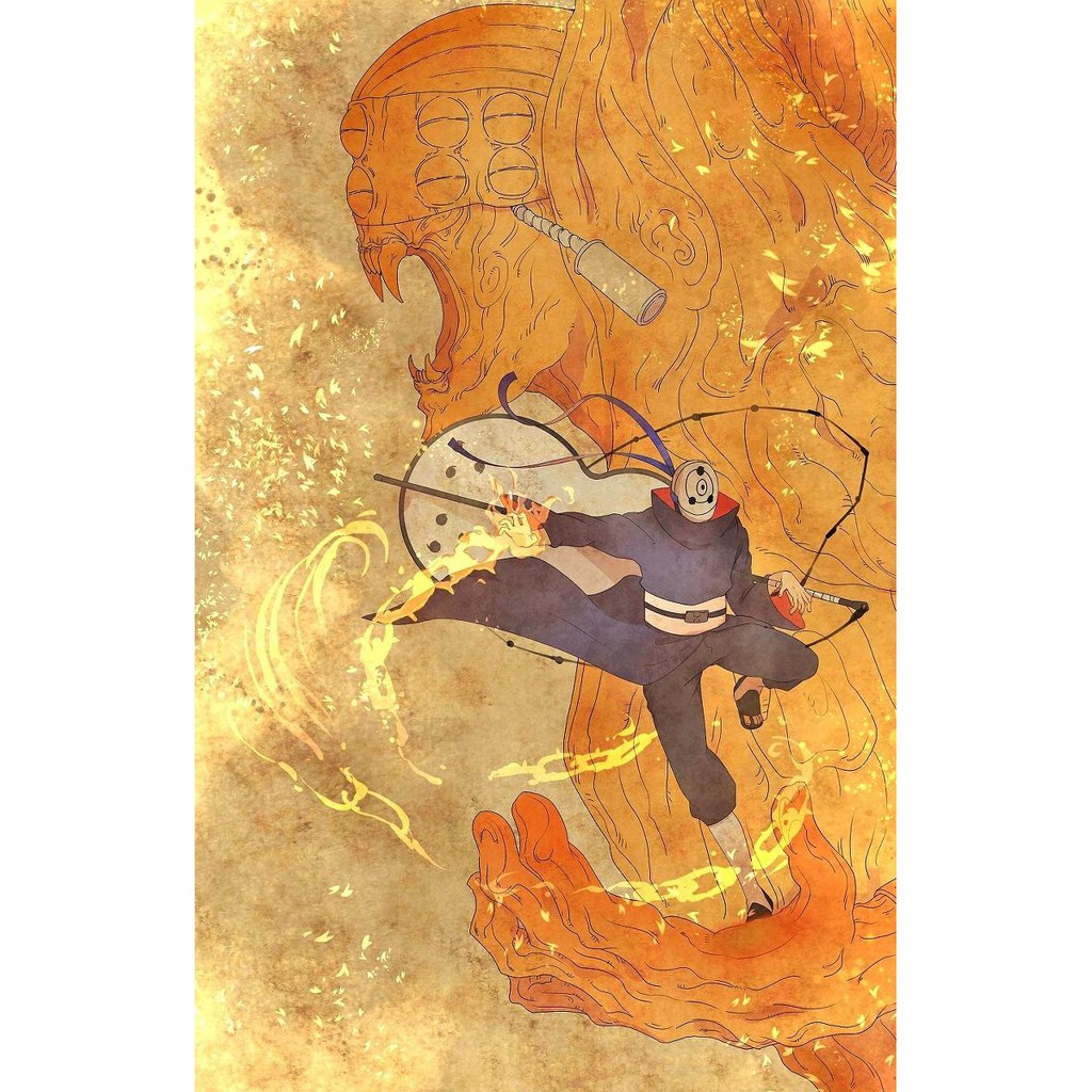 áp phích Poster Naruto Hình in bằng giấy cứng dùng để treo hoặc dán lên tường trang trí nhà phòng