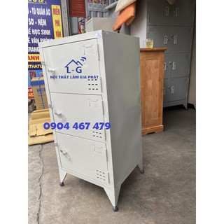 TỦ LOCKER 3 TẦNG SƠN TĨNH ĐIỆN
