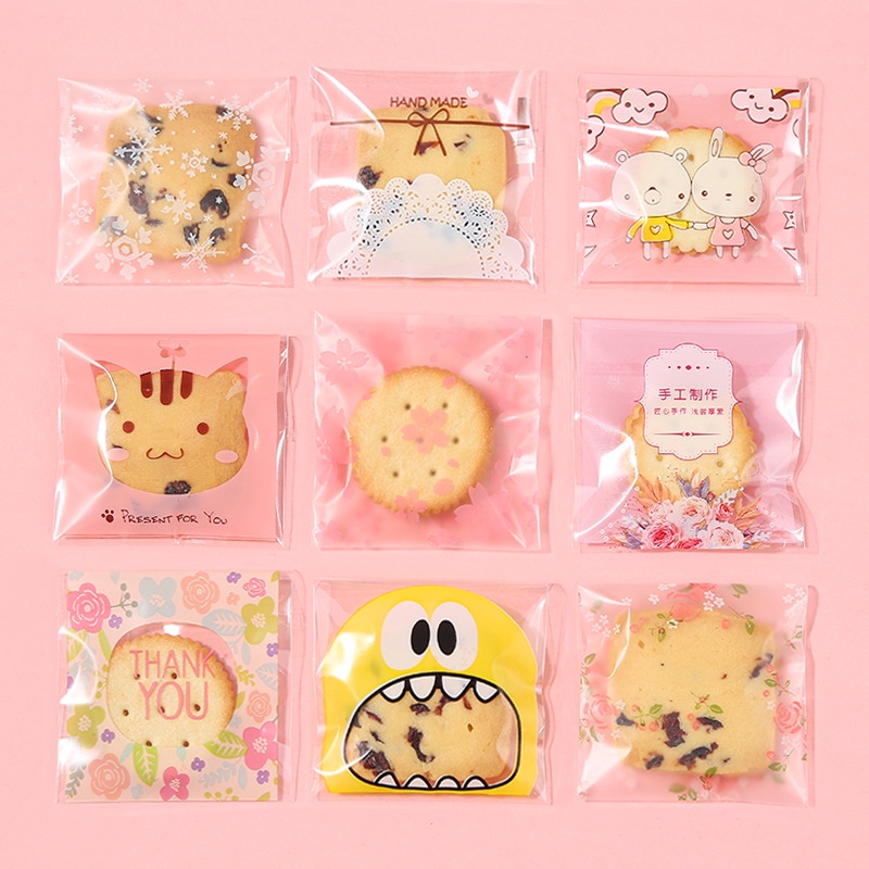 Túi Nhựa Đựng Bánh Họa Tiết Hoạt Hình Xinh Xắn