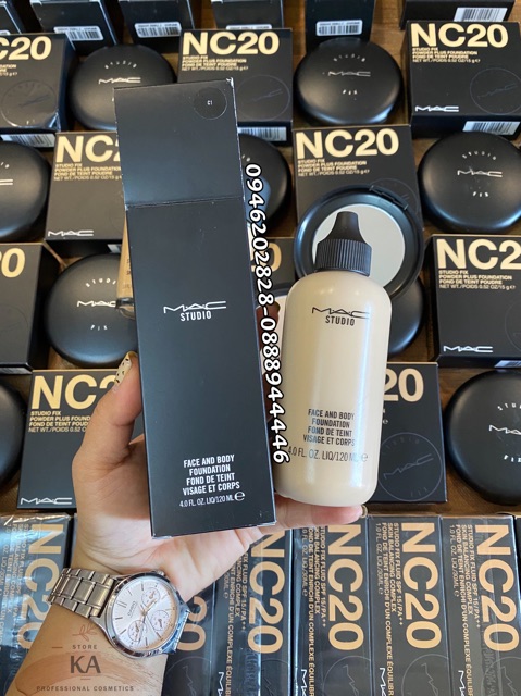 Kem nền MAC Face and Body Foundation 120ml (Hàng xách tay chính hãng)