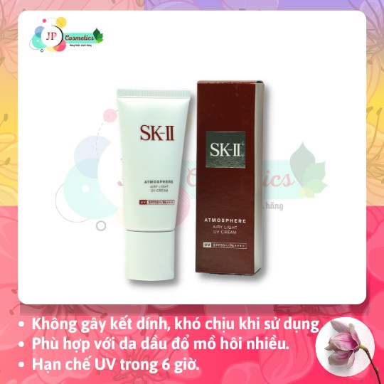 KEM CHỐNG NẮNG SKII( hàng air đủ bill)Kem chống nắng SKII Atmosphere Airy Light UV Cream SPF50+ / PA++++