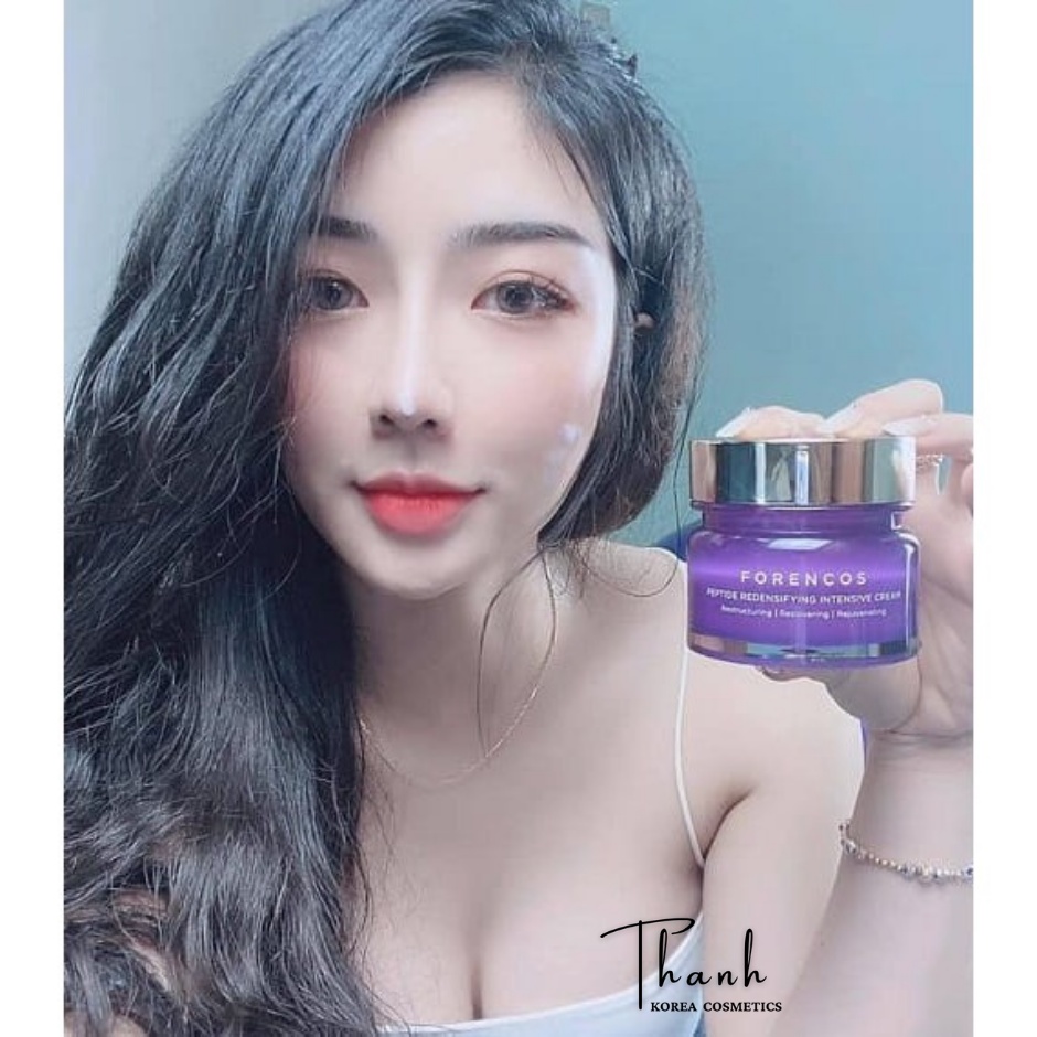 Kem Dưỡng Da Ban Đêm Forencos Peptide Màu Tím Dưỡng Sáng Da Hàn Quốc 50ml