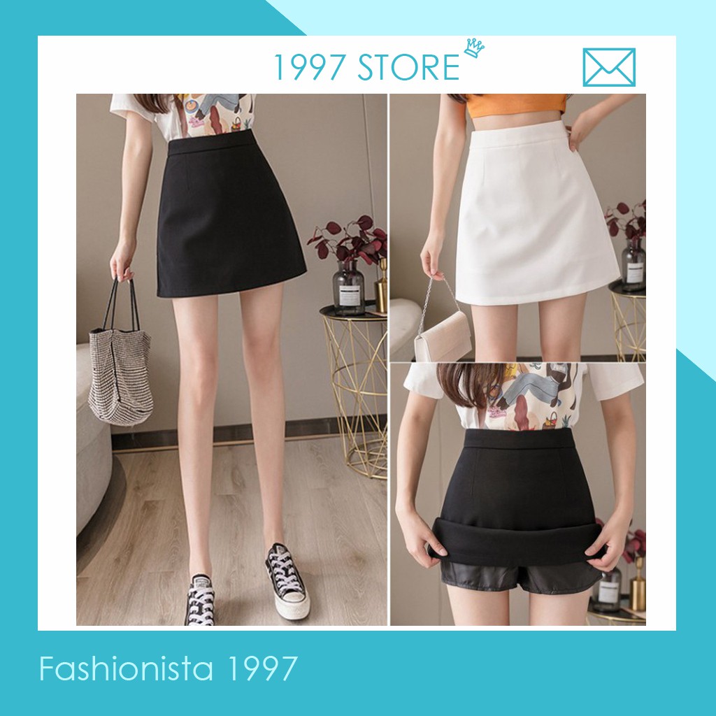 Chân váy ngắn chữ a, chân váy công sở chữ -Chân váy chữ a ngắn dáng công sở trẻ trung , đẹp chân bò nữ màu đen | BigBuy360 - bigbuy360.vn