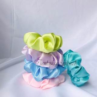 Buộc tóc vải - Scrunchies lụa hot trend