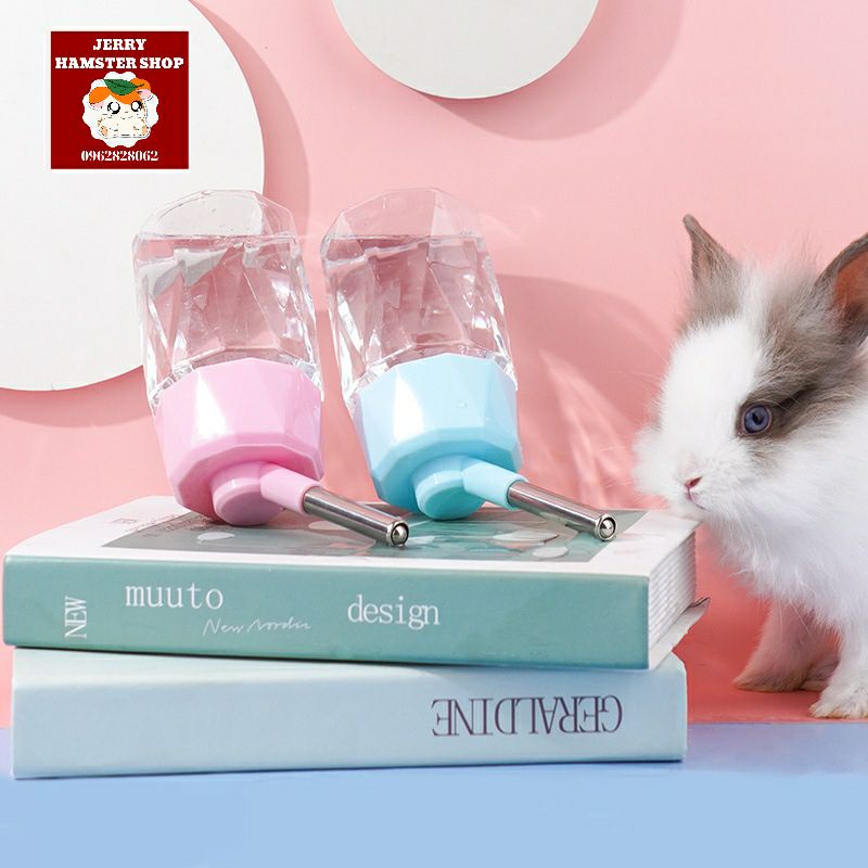 Bình pha lê kèm lọc nước cao cấp cho hamster và thú cưng nhỏ