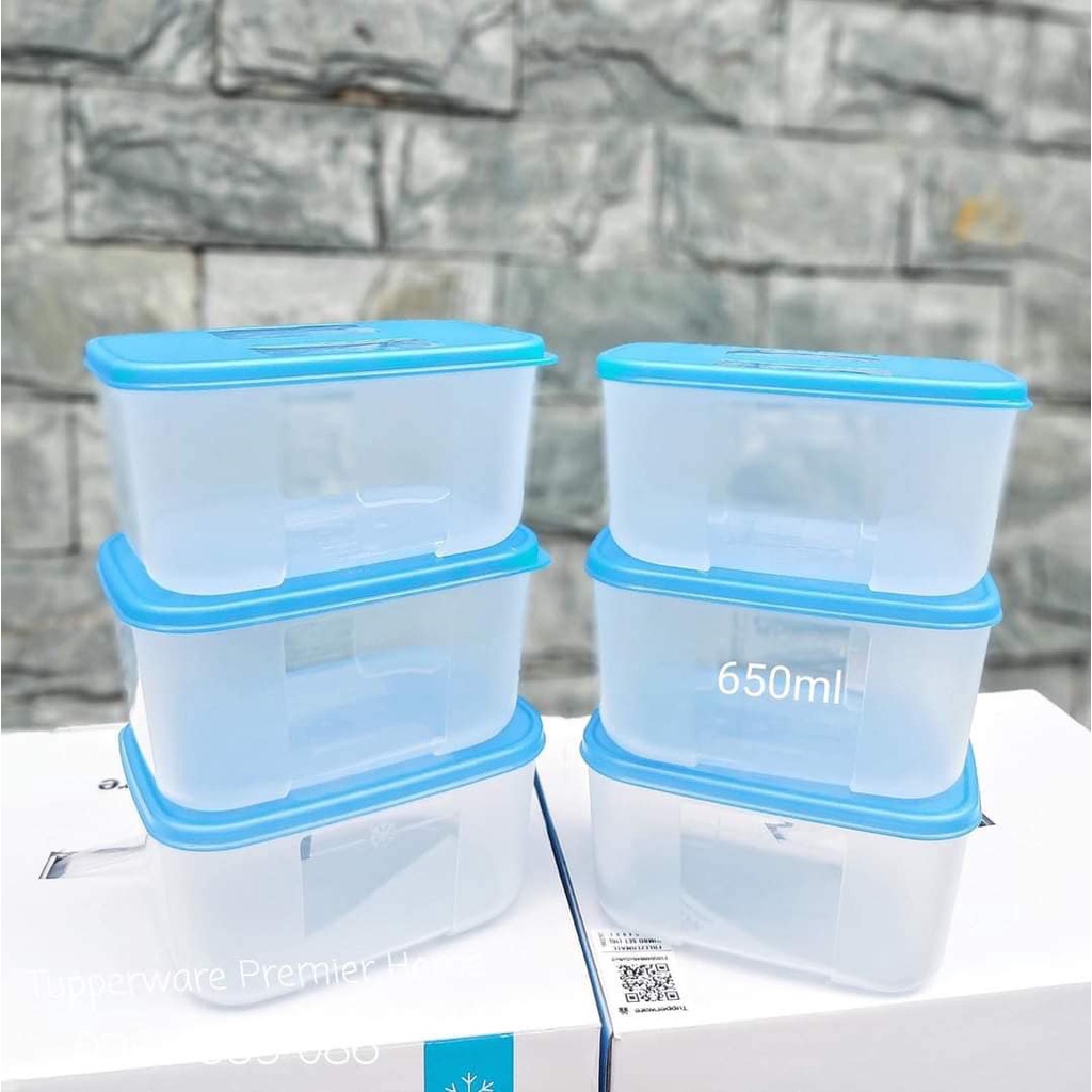 Bộ Hộp Trữ Đông Freezermate 650ml  Tupperware Nhựa nguyên sinh an toàn - Hàng chính hãng bảo hành trọn đời