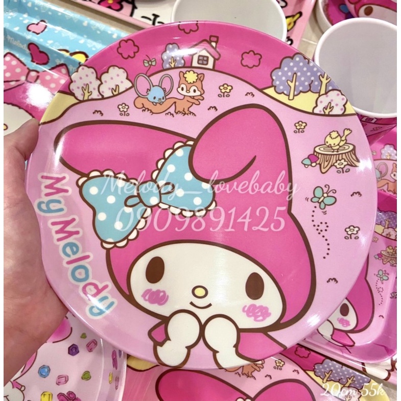 Đĩa tròn hello kitty