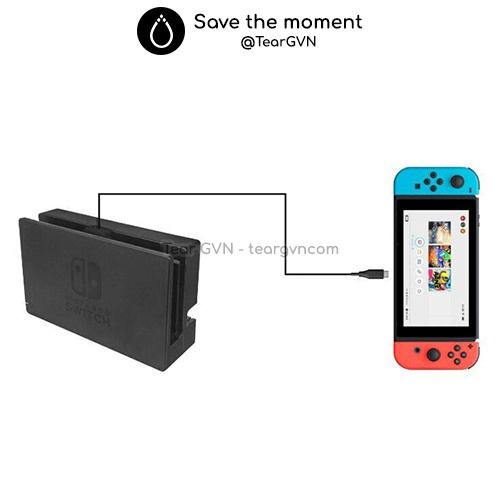 Cáp nối dài (KjH) từ Dock đến máy cho Nintendo Switch