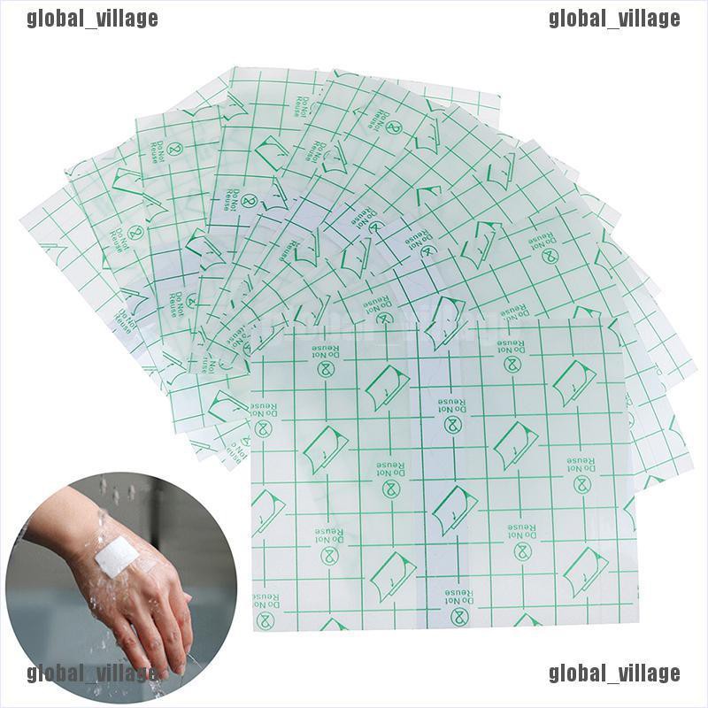 [Hàng mới về] Bộ 10 băng keo cá nhân trong suốt chống thấm nước tiện lợi