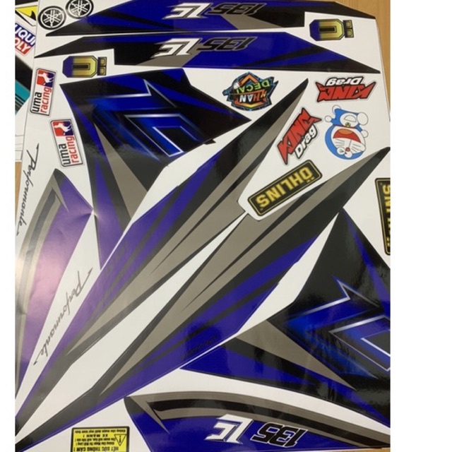 Tem exciter 135 lc xanh đen