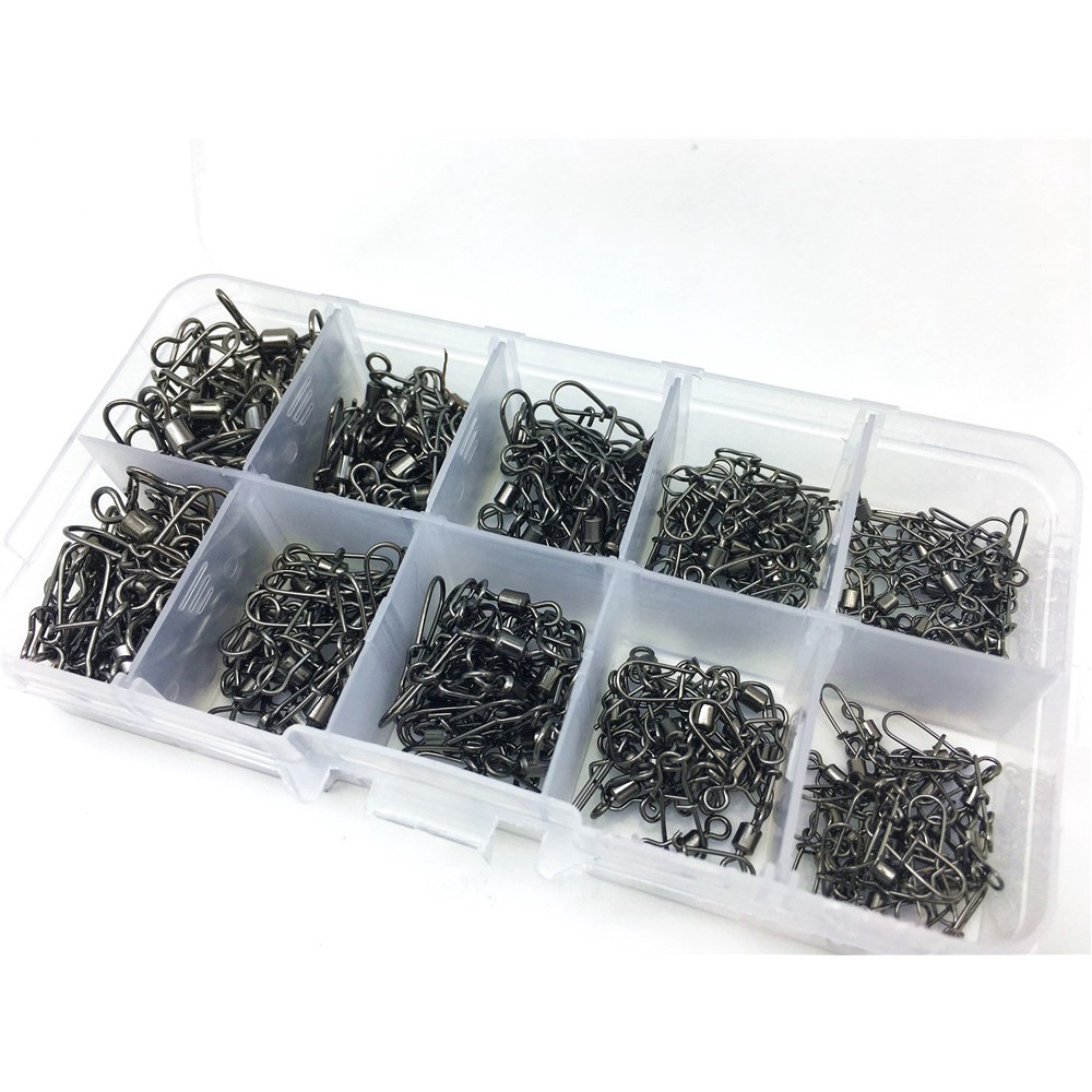 Hộp 210 Thiết Bị Fishing Swivel Mắc Mồi Câu Cá