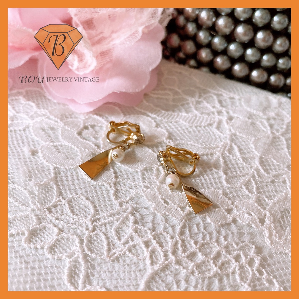 HOA TAI SECONDHAND TRANG SỨC SI NHẬT BẢN BOU JEWELRY VINTAGE MÃ BT072