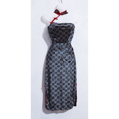 Sườn Xám Body Cổ Tàu Sexy Size S Còn Màu Đen