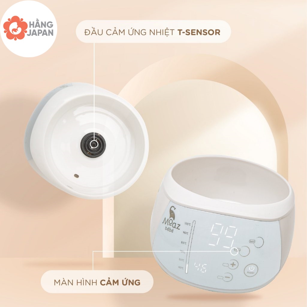 Ấm đun nước pha sữa Moaz bebe MB002/ MB012/ MB005, bình đun nước đa năng hâm sữa, pha trà, cà phê tiện lợi - BH 12 THÁNG