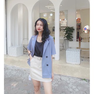 blazer cộc tay 4 khuy