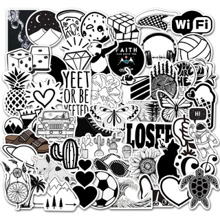 Set 50 Miếng Dán Trang Trí Chống Thấm Nước In Hình Xinh Xắn