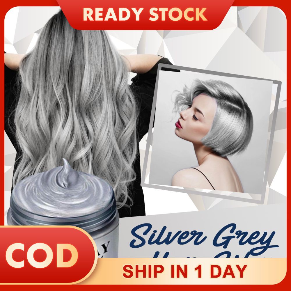 [Hàng mới về] Sáp nhuộm màu tóc tạm thời màu xám bạc dùng 1 lần