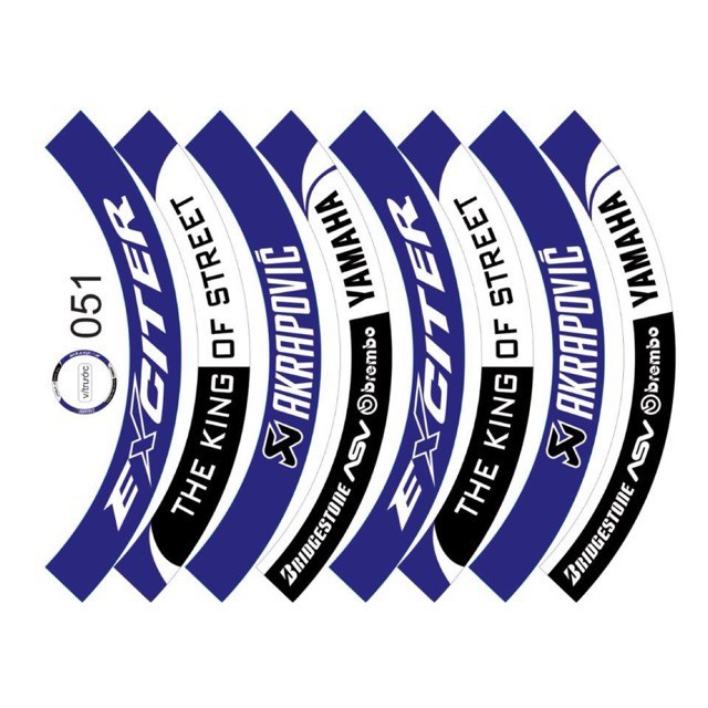 Tem Vành Full Bánh Xanh Trắng Mã Tem 051