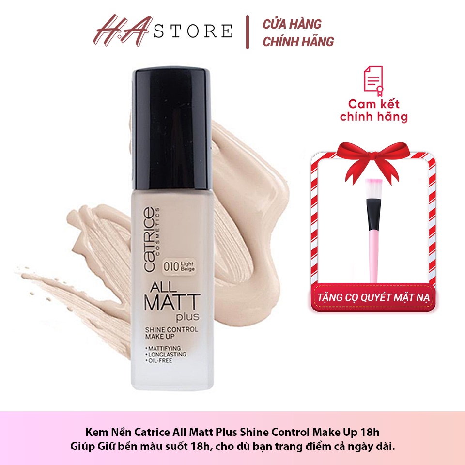 Kem Nền Catrice All Matt Plus Shine Control Make Up 18h