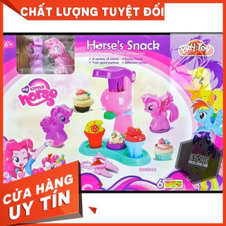 Hộp đất sét làm kem pony -hàng có sẵn