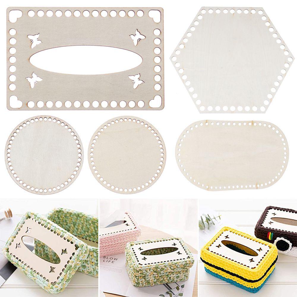 Set 2 Khuôn Gỗ Tự Nhiên Hình Tròn Làm Túi Xách Tiện Dụng