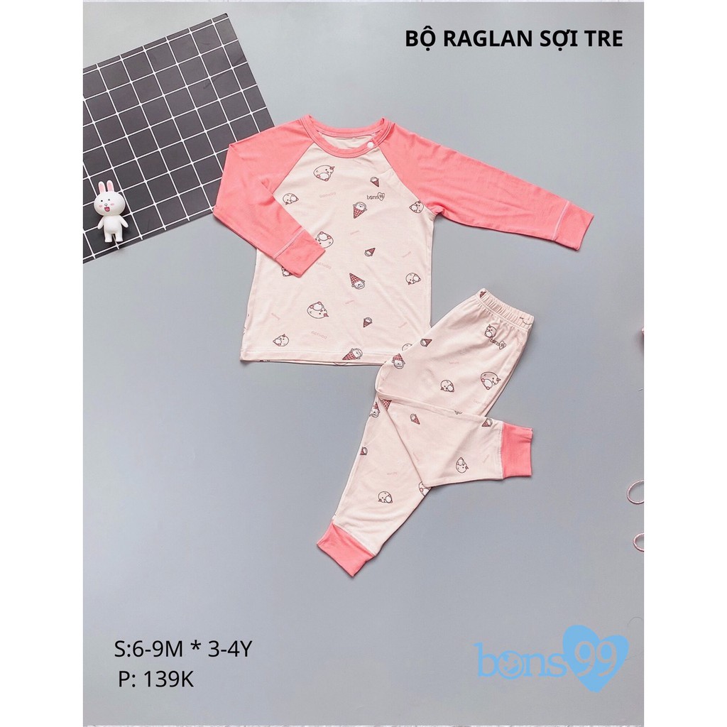 [xả hàng]Bộ raglan sợi tre bons99 2020