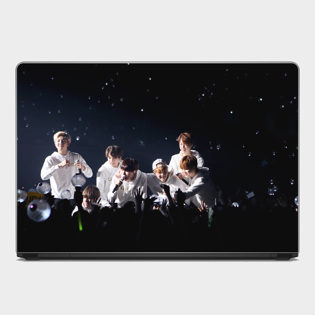 [SKIN BTS] Skin dán Laptop in hình nhóm nhạc BTS. Đủ các dòng máy: Asus, Acer, Dell, HP,.. In hình theo yêu cầu