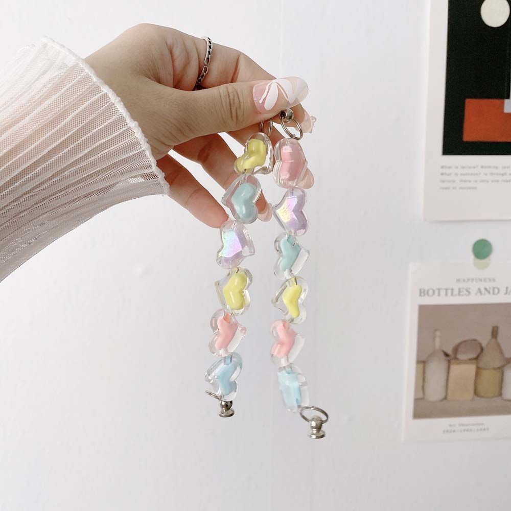 Dây xích acrylic treo điện thoại chống rơi diy cho nữ
