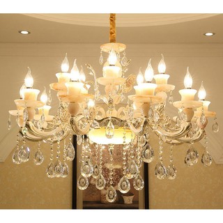 Đèn chùm - đèn trang trí DEMAXIA kiểu dáng sang trọng kèm bóng led nến chuyên dụng (có ảnh chụp thât 100%)