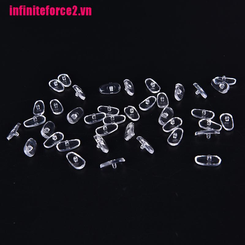 Set 50 cặp miếng đệm mũi silicon hình bầu dục bắt vít cho mắt kính | BigBuy360 - bigbuy360.vn
