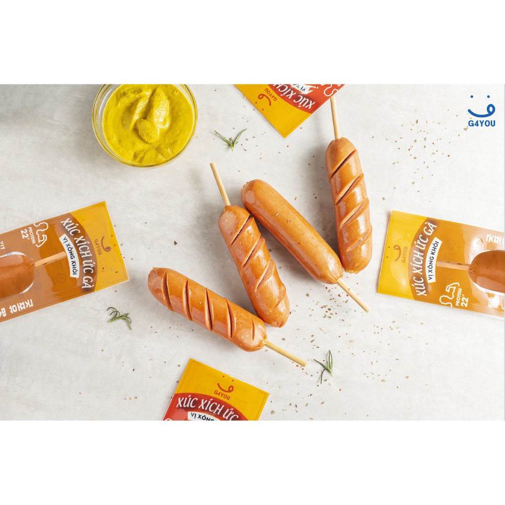 Xúc Xích Ức Gà G4You Vị Xông Khói 70G | BigBuy360 - bigbuy360.vn