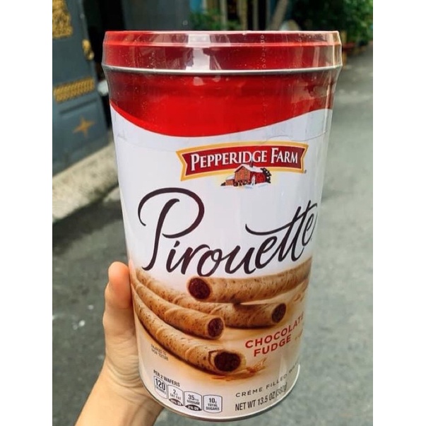 BÁNH QUẾ CACAO NHÂN KEM &amp; HẠT PHỈ CAO CẤP CAPRICE CỦA HY LẠP Lon 530Gr