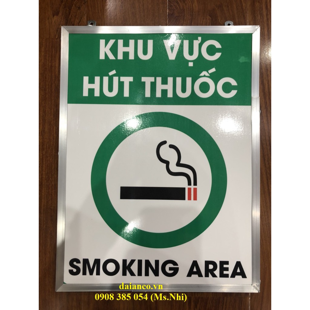 [SALE OFF] Biển báo cấm hút thuốc và khu vực hút thuốc- Hình thật, có sẵn