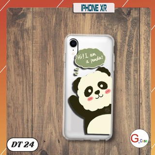 Ốp lưng iphone xr dẻo trong in hình