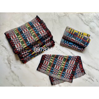 Combo 10 Khăn lau thổ cẩm mềm mịn, êm nhẹ, không phai màu, sổ lông, độ bền cao,chất liệu thổ cẩm của người Thái