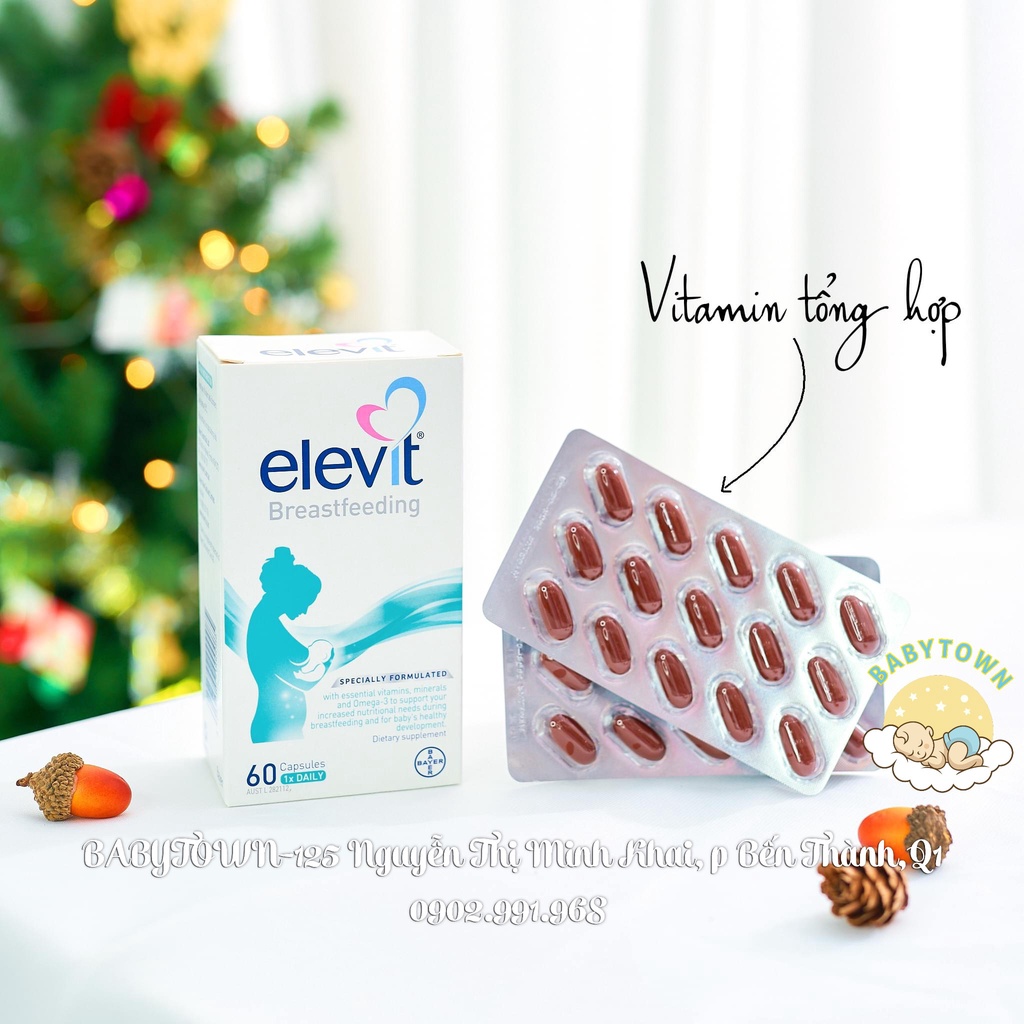 Vitamin tổng hợp Elevit bú sau sinh mẫu mới 60 viên