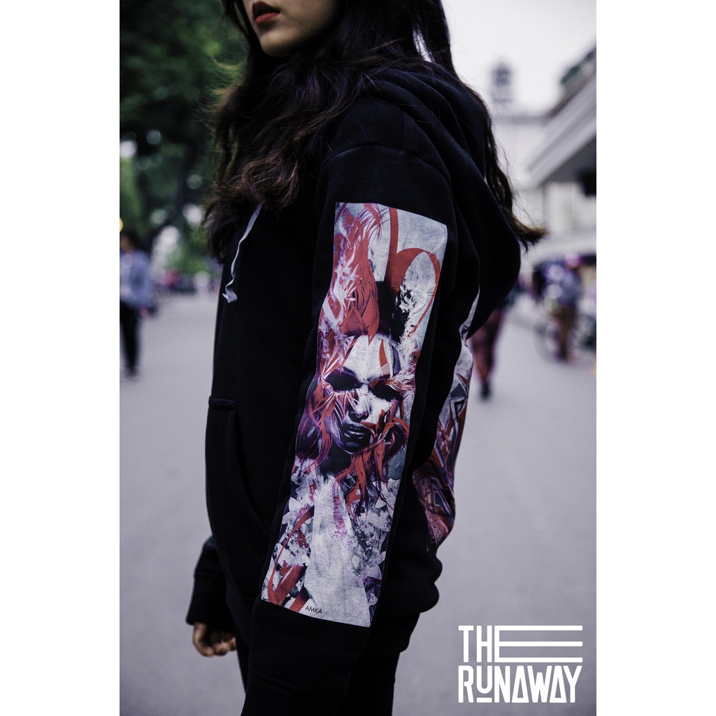 Áo Hoodie Japan: Geisha Dream Nỉ Bông Ngoại nhập cho Nam / Nữ by The Runaway