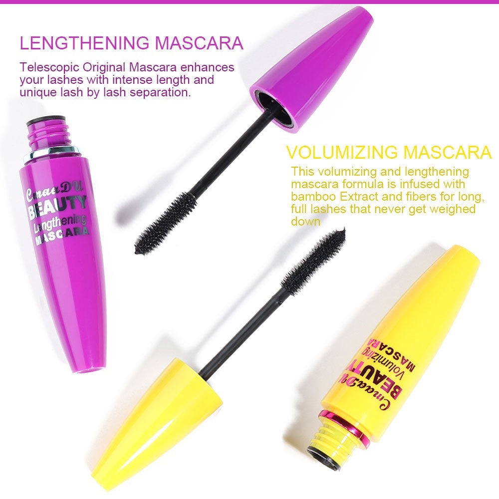 Mascara 4D 2 Trong 1 Làm Dài Và Cong Mi Dễ Sử Dụng